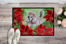 Load image into Gallery viewer, Poodle Poinsettas Doormat - 18x27 Decorative Floor Mat – Indoor/Outdoor Rug with Artistic Flair CK1313MAT