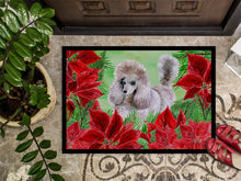 Load image into Gallery viewer, Poodle Poinsettas Doormat - 18x27 Decorative Floor Mat – Indoor/Outdoor Rug with Artistic Flair CK1313MAT
