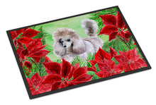 Load image into Gallery viewer, Poodle Poinsettas Doormat - 18x27 Decorative Floor Mat – Indoor/Outdoor Rug with Artistic Flair CK1313MAT