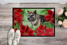 Load image into Gallery viewer, American Akita Poinsettas Doormat - 24x36 Decorative Floor Mat – Indoor/Outdoor Rug with Artistic Flair CK1317JMAT