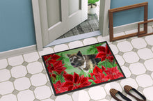 Load image into Gallery viewer, American Akita Poinsettas Doormat - 24x36 Decorative Floor Mat – Indoor/Outdoor Rug with Artistic Flair CK1317JMAT