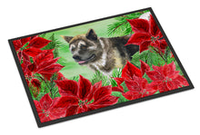 Load image into Gallery viewer, American Akita Poinsettas Doormat - 24x36 Decorative Floor Mat – Indoor/Outdoor Rug with Artistic Flair CK1317JMAT