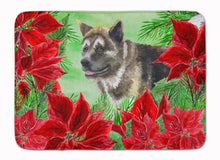 Load image into Gallery viewer, American Akita Poinsettas Machine Washable Memory Foam Mat CK1317RUG