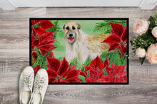 Load image into Gallery viewer, Irish Wolfhound Poinsettas Doormat - 18x27 Decorative Floor Mat – Indoor/Outdoor Rug with Artistic Flair CK1318MAT