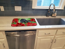 Load image into Gallery viewer, Newfoundland Poinsettas Dish Drying Mat – Absorbent, Artistic Kitchen Essentials CK1319DDM