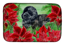Load image into Gallery viewer, Newfoundland Poinsettas Dish Drying Mat – Absorbent, Artistic Kitchen Essentials CK1319DDM
