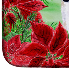Load image into Gallery viewer, Borzoi Poinsettas Dish Drying Mat – Absorbent, Artistic Kitchen Essentials CK1320DDM