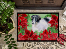 Load image into Gallery viewer, Borzoi Poinsettas Doormat - 18x27 Decorative Floor Mat – Indoor/Outdoor Rug with Artistic Flair CK1320MAT