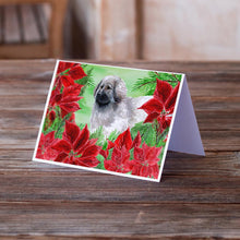 Load image into Gallery viewer, Moscow Watchdog Poinsettas Greeting Cards -  Blank Note Cards – 8-Pack of Artist-Designed Cards with Envelopes