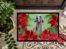 Load image into Gallery viewer, Weimaraner Poinsettas Doormat - 18x27 Decorative Floor Mat – Indoor/Outdoor Rug with Artistic Flair CK1322MAT