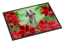 Load image into Gallery viewer, Weimaraner Poinsettas Doormat - 18x27 Decorative Floor Mat – Indoor/Outdoor Rug with Artistic Flair CK1322MAT