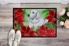 Load image into Gallery viewer, Maremma Sheepdog Poinsettas Doormat - 24x36 Decorative Floor Mat – Indoor/Outdoor Rug with Artistic Flair CK1323JMAT