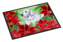 Load image into Gallery viewer, Maremma Sheepdog Poinsettas Doormat - 18x27 Decorative Floor Mat – Indoor/Outdoor Rug with Artistic Flair CK1323MAT