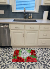 Load image into Gallery viewer, Maremma Sheepdog Poinsettas Machine Washable Memory Foam Mat CK1323RUG