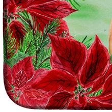 Load image into Gallery viewer, Rhodesian Ridgeback Poinsettas Dish Drying Mat – Absorbent, Artistic Kitchen Essentials CK1324DDM