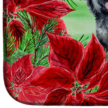 Load image into Gallery viewer, Black Russian Terrier Poinsettas Dish Drying Mat – Absorbent, Artistic Kitchen Essentials CK1325DDM