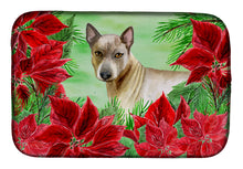 Load image into Gallery viewer, Thai Ridgeback Poinsettas Dish Drying Mat – Absorbent, Artistic Kitchen Essentials CK1328DDM