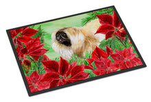Load image into Gallery viewer, Pekingese Poinsettas Doormat - 18x27 Decorative Floor Mat – Indoor/Outdoor Rug with Artistic Flair CK1329MAT