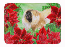 Load image into Gallery viewer, Pekingese Poinsettas Machine Washable Memory Foam Mat CK1329RUG