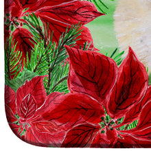 Load image into Gallery viewer, Pomeranian Poinsettas Dish Drying Mat – Absorbent, Artistic Kitchen Essentials CK1330DDM
