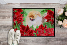 Load image into Gallery viewer, Pomeranian Poinsettas Doormat - 18x27 Decorative Floor Mat – Indoor/Outdoor Rug with Artistic Flair CK1330MAT
