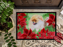 Load image into Gallery viewer, Pomeranian Poinsettas Doormat - 18x27 Decorative Floor Mat – Indoor/Outdoor Rug with Artistic Flair CK1330MAT