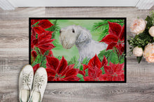 Load image into Gallery viewer, Sealyham Terrier Poinsettas Doormat - 24x36 Decorative Floor Mat – Indoor/Outdoor Rug with Artistic Flair CK1332JMAT