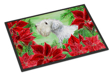 Load image into Gallery viewer, Sealyham Terrier Poinsettas Doormat - 24x36 Decorative Floor Mat – Indoor/Outdoor Rug with Artistic Flair CK1332JMAT