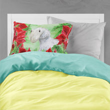 Load image into Gallery viewer, Sealyham Terrier Poinsettas  Standard Pillowcase – Artistic Decorative Front, White Back CK1332PILLOWCASE