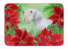Load image into Gallery viewer, Sealyham Terrier Poinsettas Machine Washable Memory Foam Mat CK1332RUG