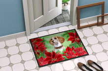 Load image into Gallery viewer, Beagle Poinsettas Doormat - 18x27 Decorative Floor Mat – Indoor/Outdoor Rug with Artistic Flair CK1334MAT