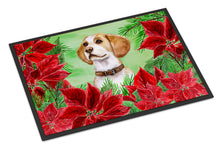Load image into Gallery viewer, Beagle Poinsettas Doormat - 18x27 Decorative Floor Mat – Indoor/Outdoor Rug with Artistic Flair CK1334MAT