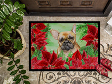 Load image into Gallery viewer, French Bulldog Poinsettas Doormat - 24x36 Decorative Floor Mat – Indoor/Outdoor Rug with Artistic Flair CK1336JMAT