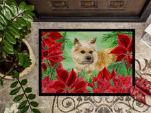Load image into Gallery viewer, Cairn Terrier Poinsettas Doormat - 18x27 Decorative Floor Mat – Indoor/Outdoor Rug with Artistic Flair CK1338MAT