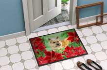Load image into Gallery viewer, Cairn Terrier Poinsettas Doormat - 18x27 Decorative Floor Mat – Indoor/Outdoor Rug with Artistic Flair CK1338MAT