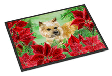 Load image into Gallery viewer, Cairn Terrier Poinsettas Doormat - 18x27 Decorative Floor Mat – Indoor/Outdoor Rug with Artistic Flair CK1338MAT