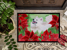 Load image into Gallery viewer, Samoyed Poinsettas Doormat - 24x36 Decorative Floor Mat – Indoor/Outdoor Rug with Artistic Flair CK1339JMAT
