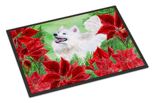 Load image into Gallery viewer, Samoyed Poinsettas Doormat - 24x36 Decorative Floor Mat – Indoor/Outdoor Rug with Artistic Flair CK1339JMAT