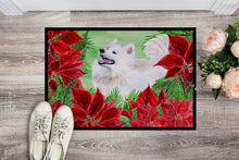 Load image into Gallery viewer, Samoyed Poinsettas Doormat - 18x27 Decorative Floor Mat – Indoor/Outdoor Rug with Artistic Flair CK1339MAT