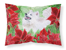 Load image into Gallery viewer, Samoyed Poinsettas  Standard Pillowcase – Artistic Decorative Front, White Back CK1339PILLOWCASE