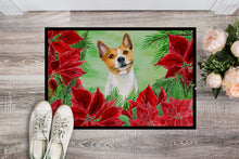 Load image into Gallery viewer, Basenji Poinsettas Doormat - 24x36 Decorative Floor Mat – Indoor/Outdoor Rug with Artistic Flair CK1340JMAT
