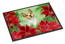Load image into Gallery viewer, Basenji Poinsettas Doormat - 24x36 Decorative Floor Mat – Indoor/Outdoor Rug with Artistic Flair CK1340JMAT