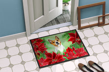 Load image into Gallery viewer, Basenji Poinsettas Doormat - 18x27 Decorative Floor Mat – Indoor/Outdoor Rug with Artistic Flair CK1340MAT