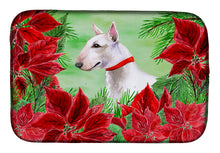 Load image into Gallery viewer, Bull Terrier Poinsettas Dish Drying Mat – Absorbent, Artistic Kitchen Essentials CK1341DDM
