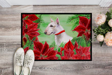 Load image into Gallery viewer, Bull Terrier Poinsettas Doormat - 18x27 Decorative Floor Mat – Indoor/Outdoor Rug with Artistic Flair CK1341MAT