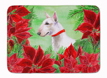 Load image into Gallery viewer, Bull Terrier Poinsettas Machine Washable Memory Foam Mat CK1341RUG