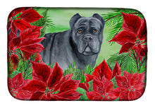 Load image into Gallery viewer, Cane Corso Poinsettas Dish Drying Mat – Absorbent, Artistic Kitchen Essentials CK1342DDM