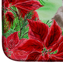Load image into Gallery viewer, Siberian Husky Grey Poinsettas Dish Drying Mat – Absorbent, Artistic Kitchen Essentials CK1344DDM