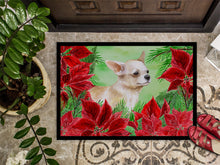 Load image into Gallery viewer, Chihuahua Leg up Poinsettas Doormat - 18x27 Decorative Floor Mat – Indoor/Outdoor Rug with Artistic Flair CK1345MAT