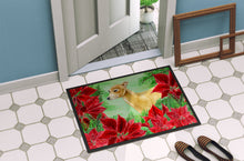 Load image into Gallery viewer, Italian Greyhound Poinsettas Doormat - 24x36 Decorative Floor Mat – Indoor/Outdoor Rug with Artistic Flair CK1346JMAT